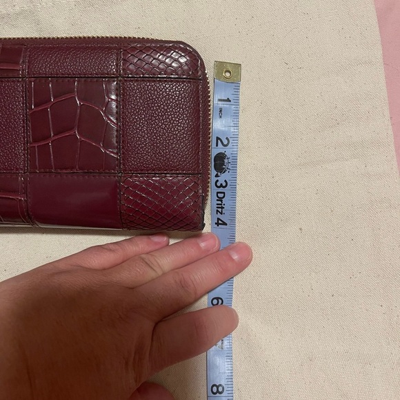 Victoria's Secret Burgundy Patchwork Wallet - Picture 7 of 8